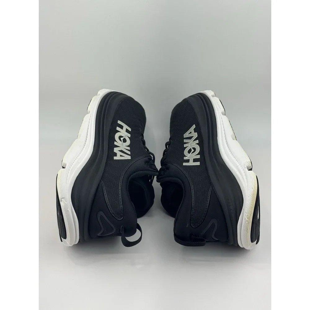 Hoka One One Sneakers Womens 9 D Wide Gaviota 5 1134270 BWHT Black Running Shoes